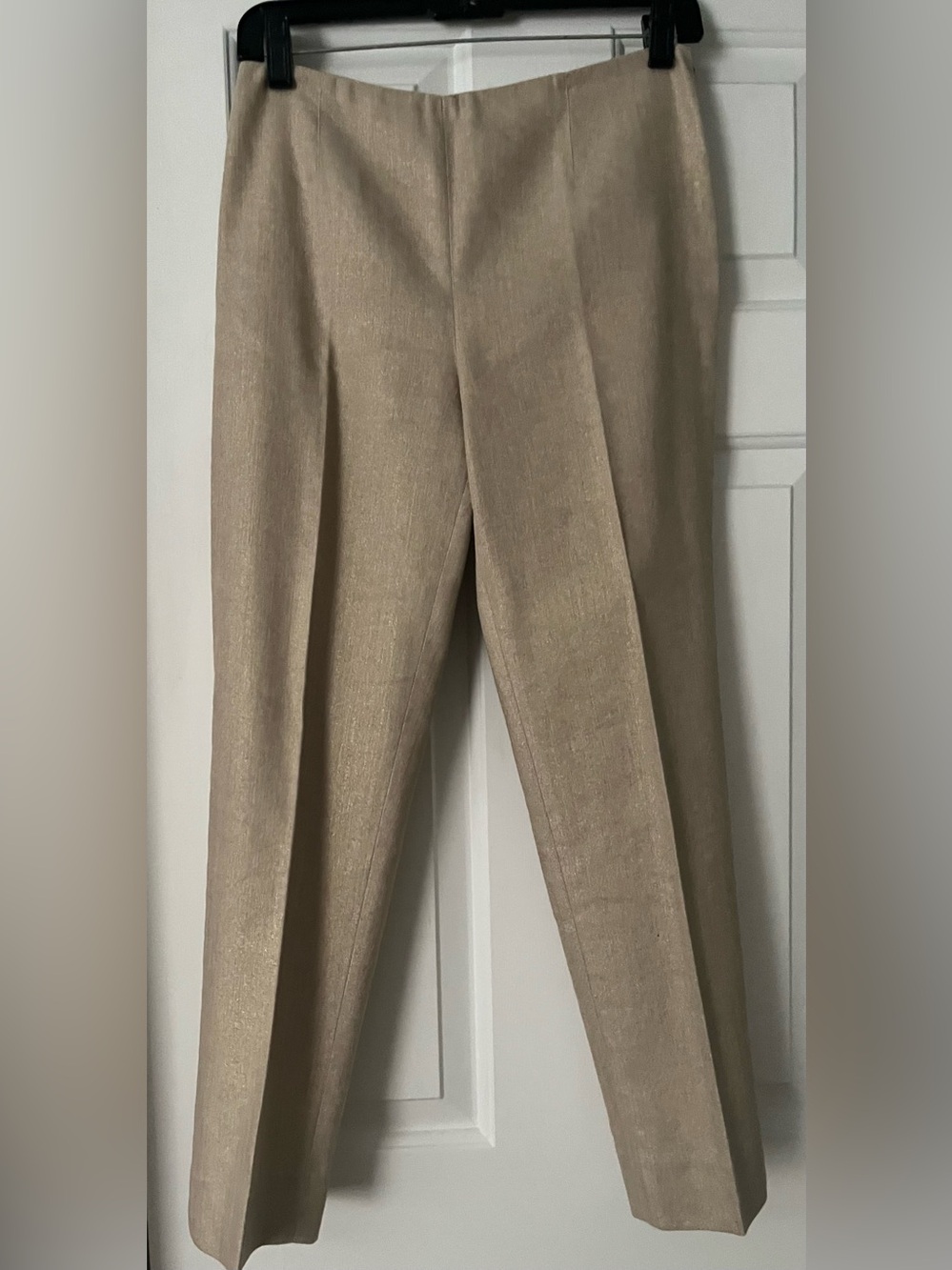 Ralph Lauren Straight-Leg Dress Pants in Beige